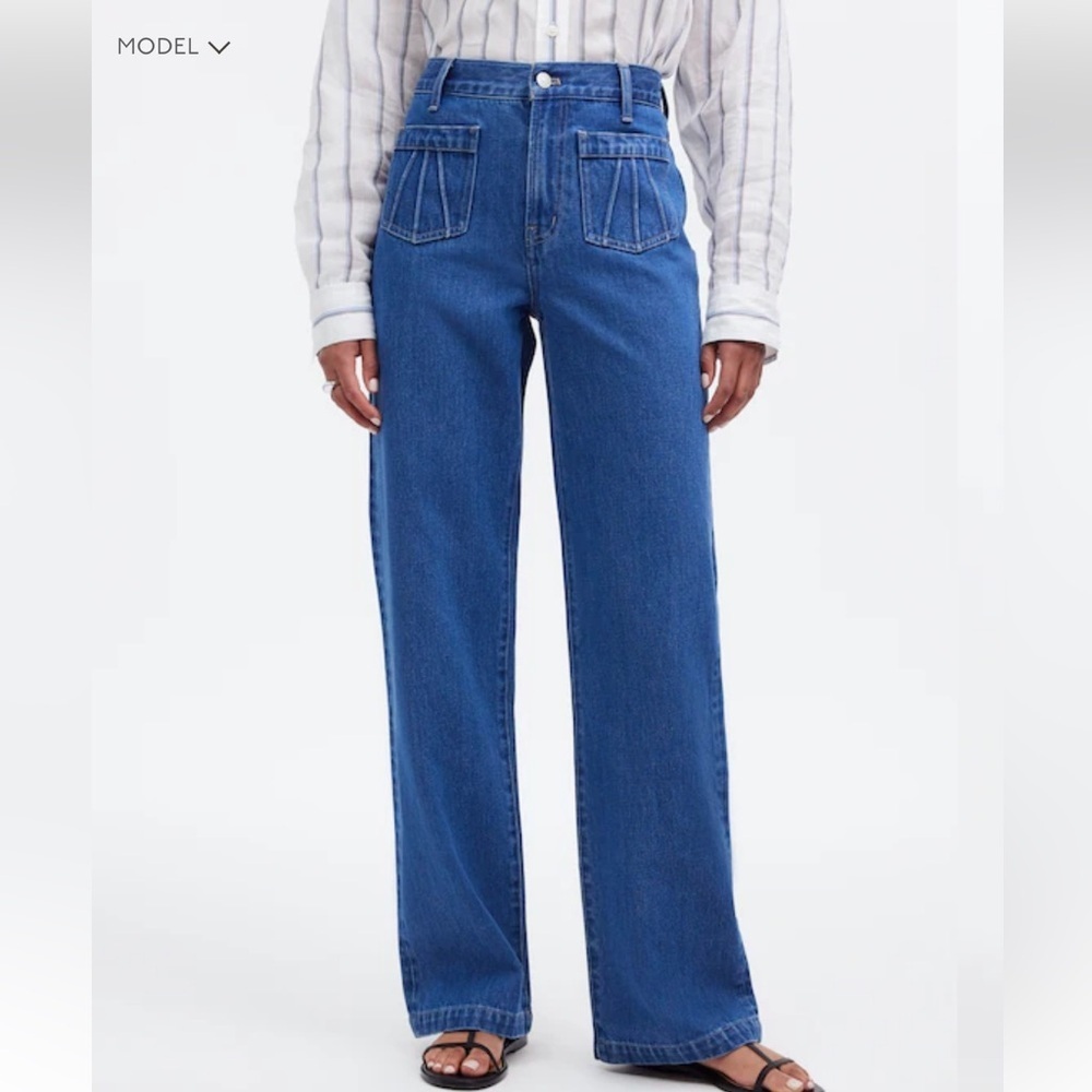 Madewell The Perfect Vintage Wide-Leg Jean Patch Pocket
Edition size 27 NEW